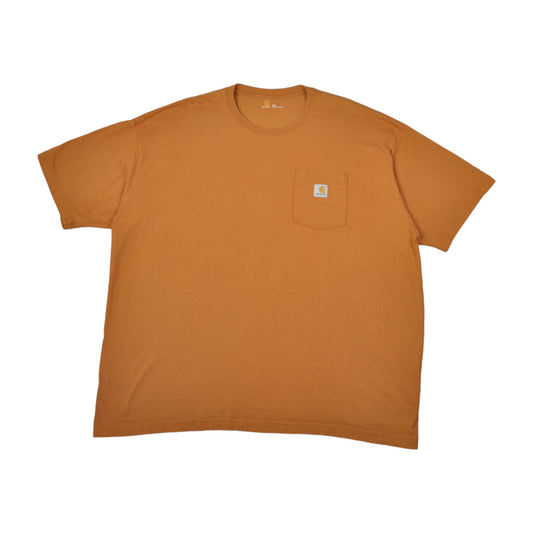 Vintage Carhartt Pocket T-Shirt Tan XXL