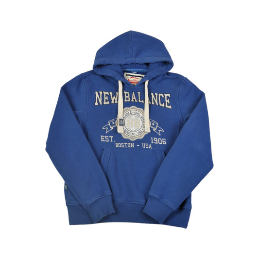 Vintage New Balance Hoodie Sweatshirt Blue Ladies Medium