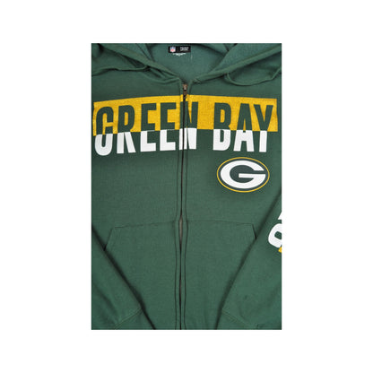 Vintage NFL Green Bay Packers Hoodie Sweatshirt Green Ladies XL