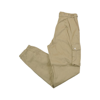 Vintage Y2K Cuffed Cargo Pants Tan Ladies W26 L27