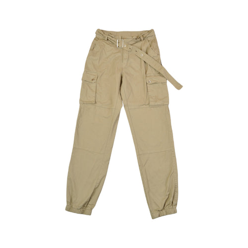 Vintage Y2K Cuffed Cargo Pants Tan W26 L27