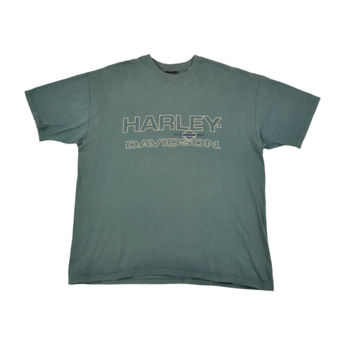 Vintage Harley-Davidson T-Shirt Green XXL
