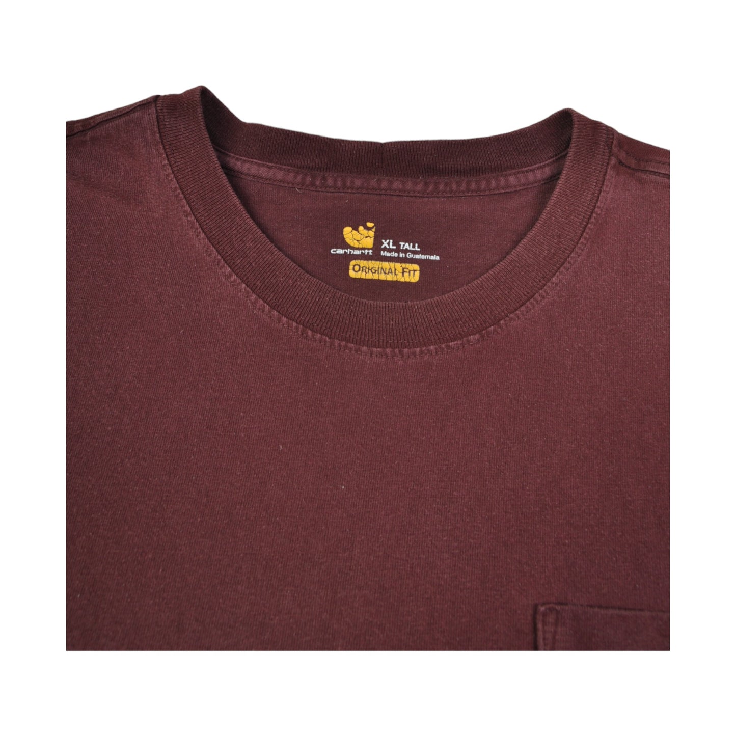 Vintage Carhartt Pocket T-Shirt Burgundy XL