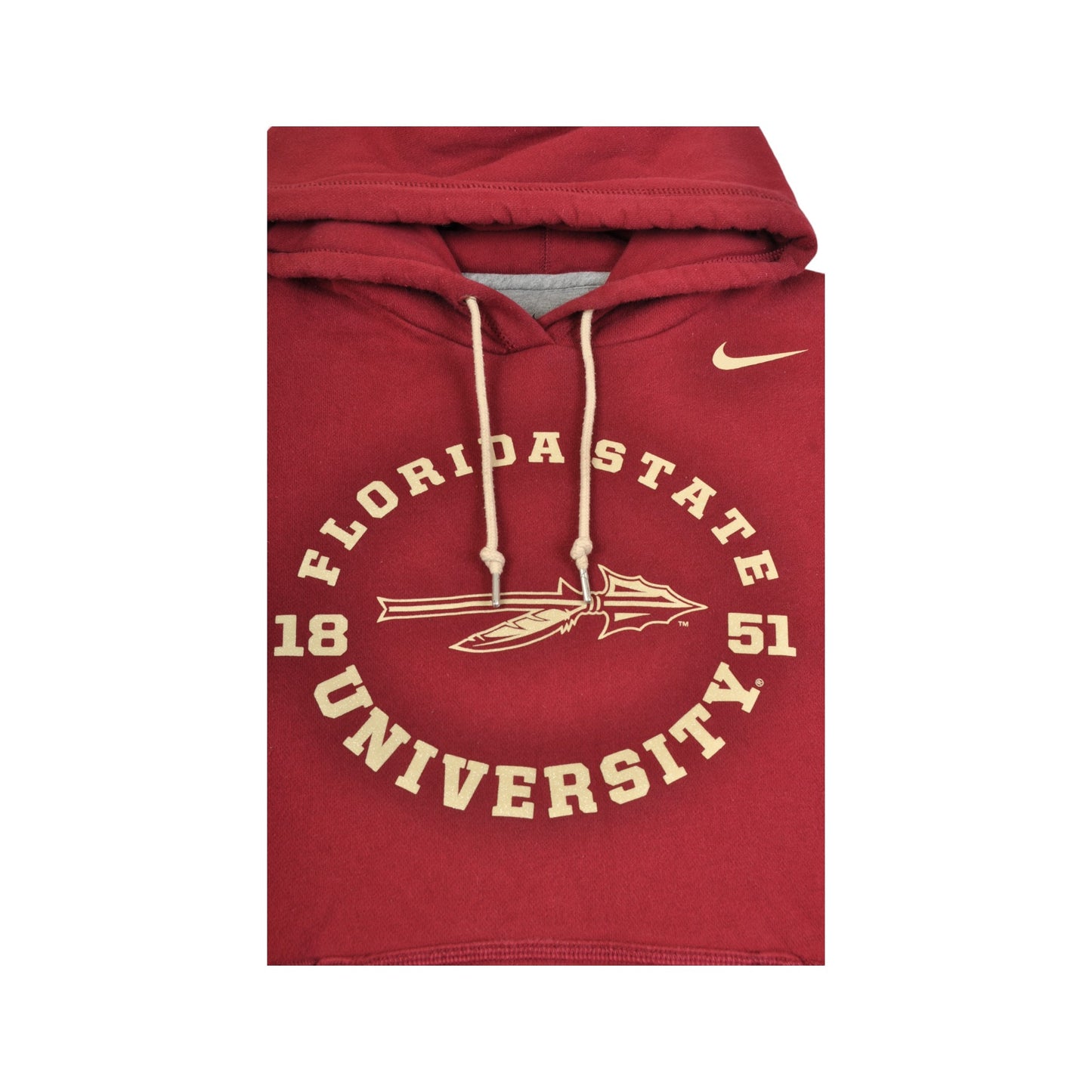 Vintage Nike Florida State University Hoodie Sweatshirt Burgundy Ladies Medium