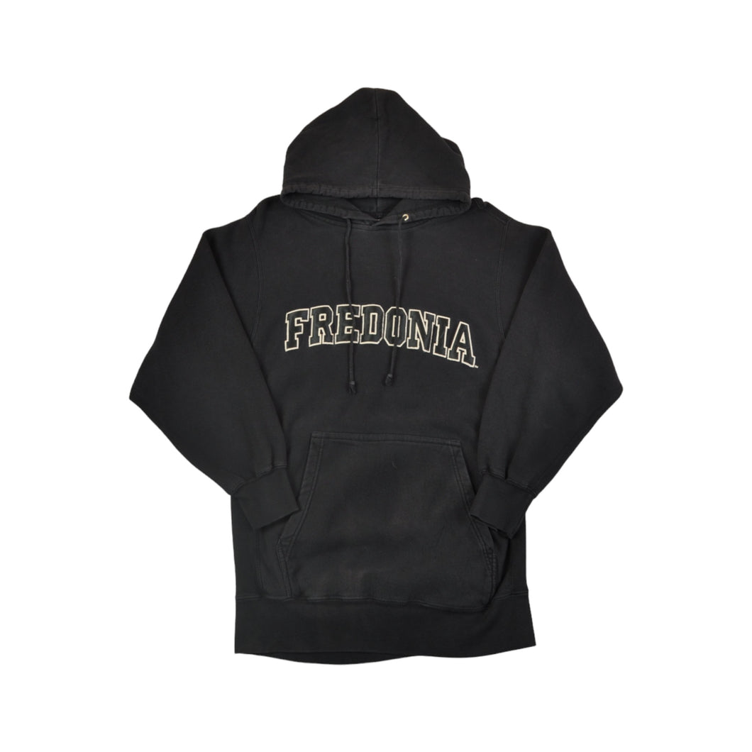 Vintage Fredonia Hoodie Sweatshirt Black Small