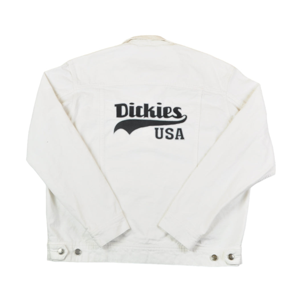 Vintage Dickies Denim Jacket White Denim Large