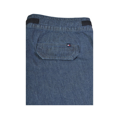 Vintage Y2K Tommy Hilfiger Denim Cargo Pants Blue Ladies W26 L34
