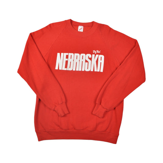 Vintage Big Red Nebraska University Sweater Red Medium