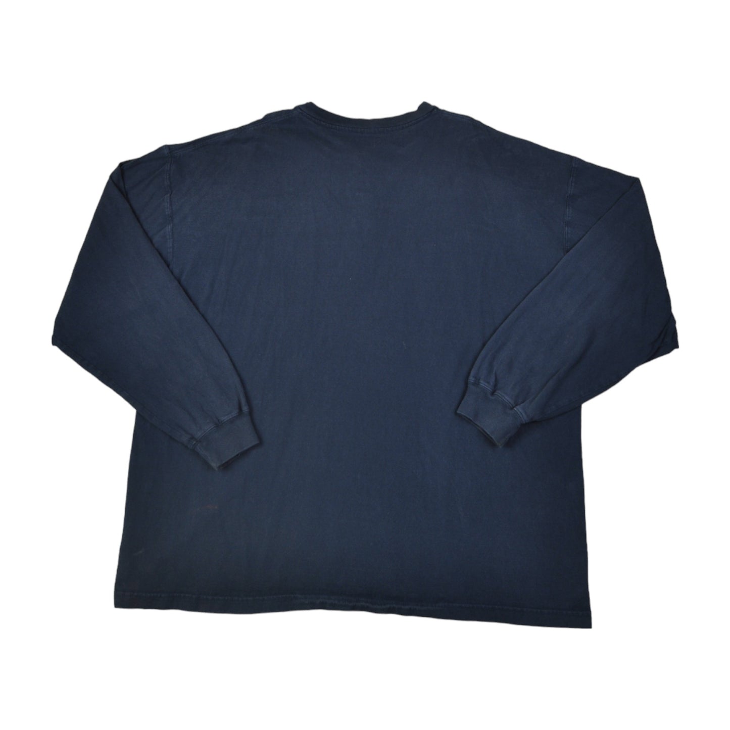 Vintage Carhartt Button Up Long Sleeve T-Shirt Navy XXL