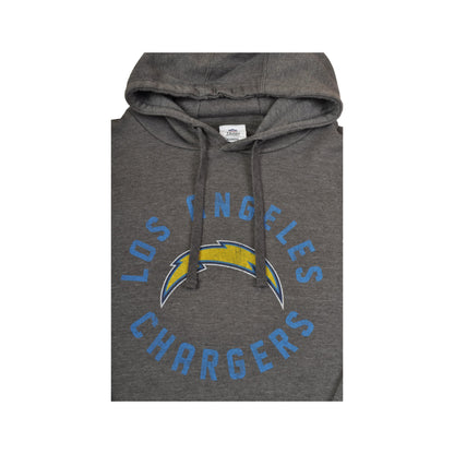 Vintage NFL Los Angeles Chargers Hoodie Sweatshirt Grey Ladies Medium