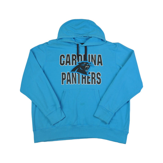 Vintage NFL Carolina Panthers Hoodie Sweatshirt Blue XL
