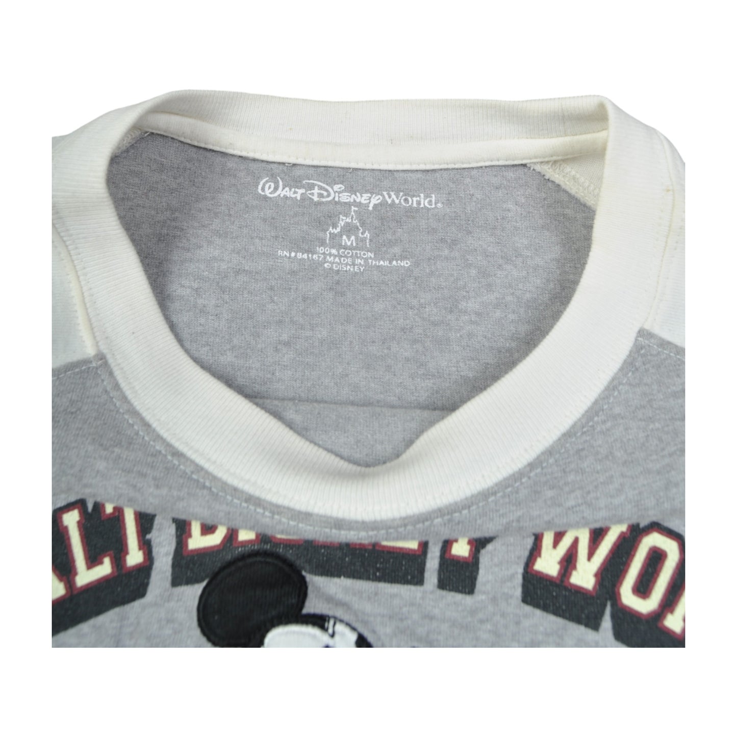 Vintage Walt Disney World Mickey Mouse T-Shirt Grey Medium