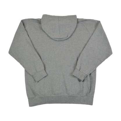 Vintage Senior Varsity Hoodie Sweatshirt Grey Ladies Medium