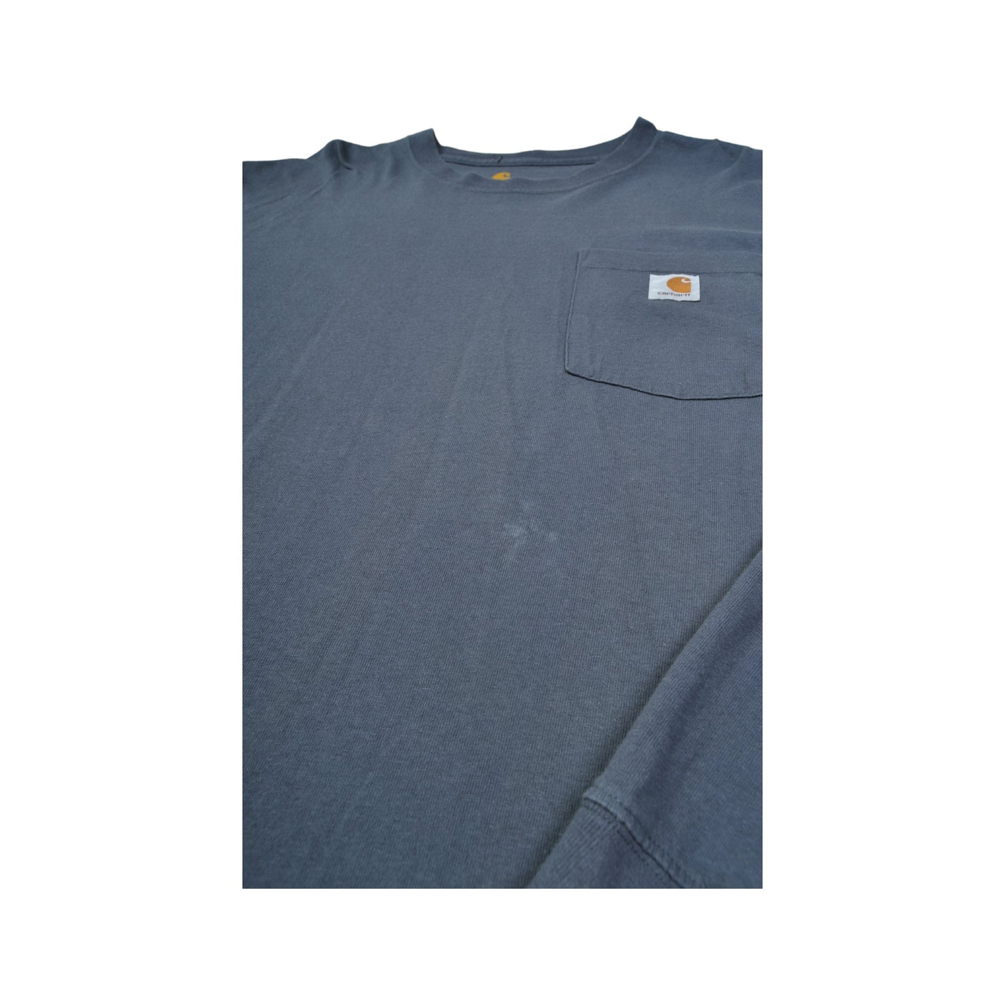 Vintage Carhartt Pocket Long Sleeve T-Shirt Navy XL