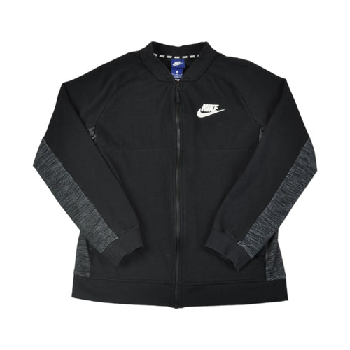 Vintage Nike Zip Up Sweatshirt Jacket Black Medium