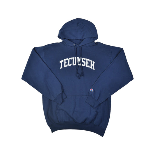 Vintage Champion Tecumseh Sweater Blue Medium