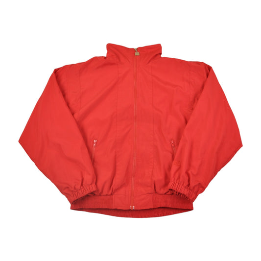 Vintage Wilson Windbreaker Jacket Red Ladies Medium