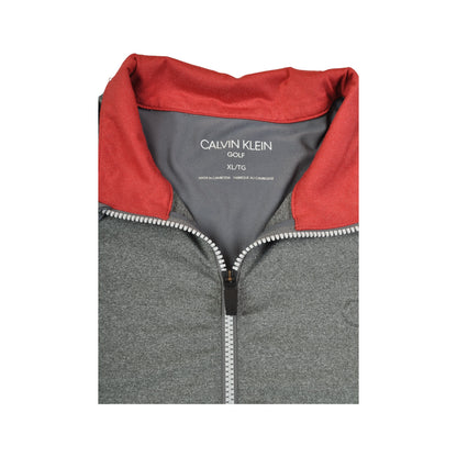 Vintage Calvin Klein 1/4 Zip Sweatshirt Grey XL