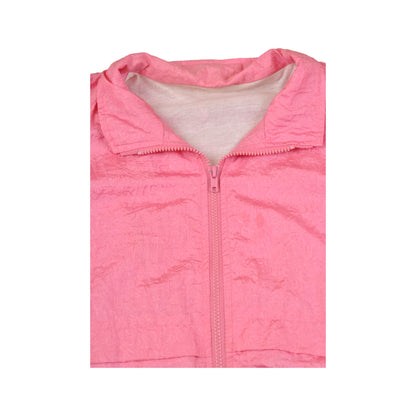 Vintage Shell Suit Windbreaker Jacket Pink Ladies XL