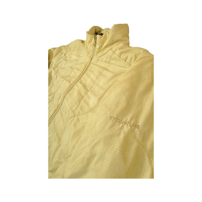 Vintage Columbia Jacket Fleece Lined Yellow Ladies XL