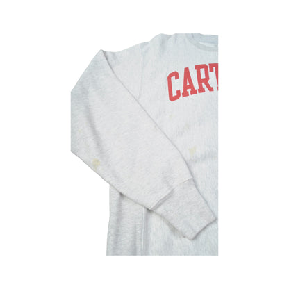 Vintage Champion Carthage College Sweater Grey Large