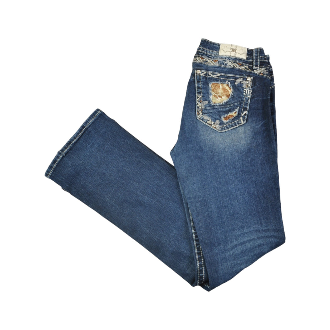 Vintage Y2K Miss Me Boot Cut Jeans Blue Denim W34 L33