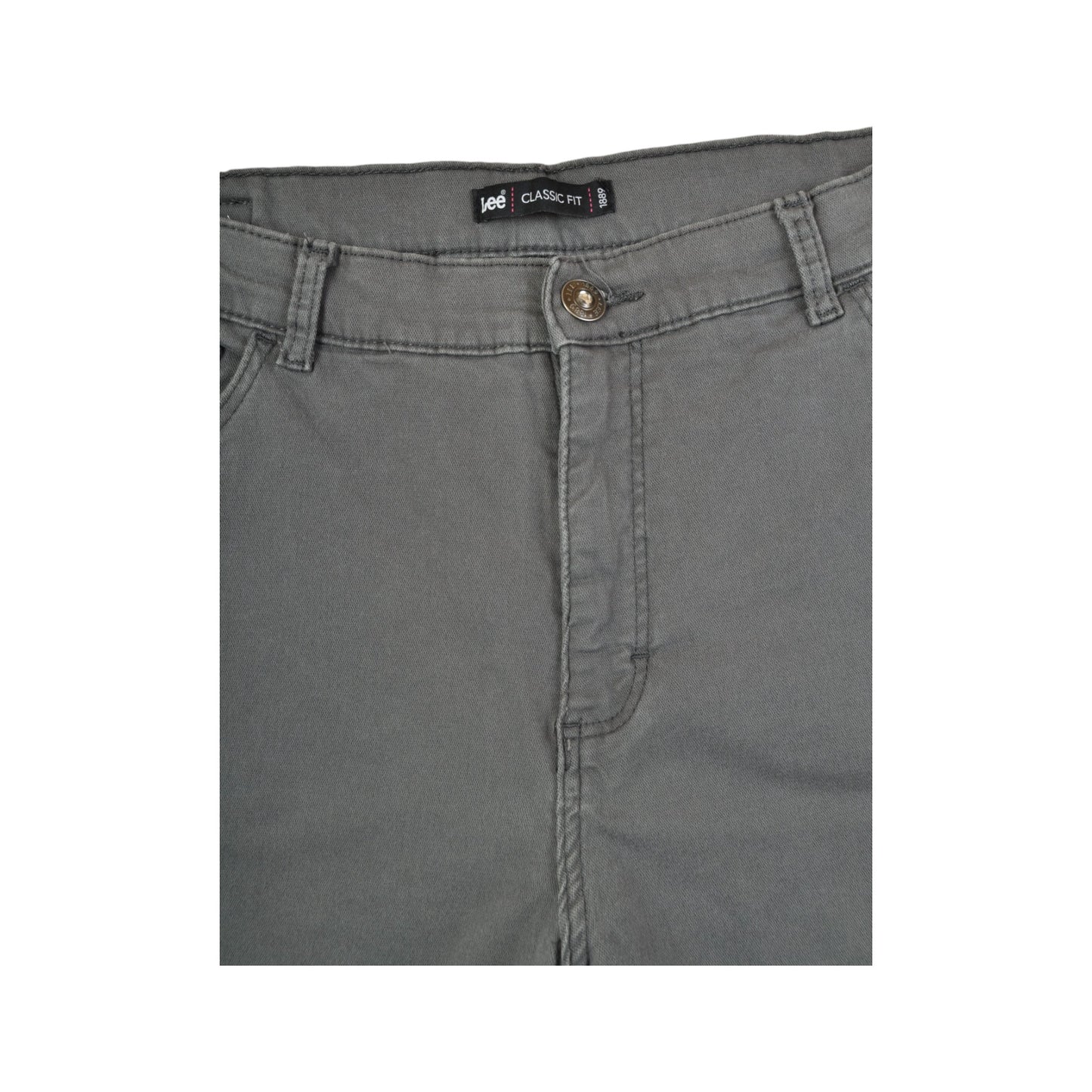 Vintage Lee Y2K Cotton Pants Grey Ladies W36 L32