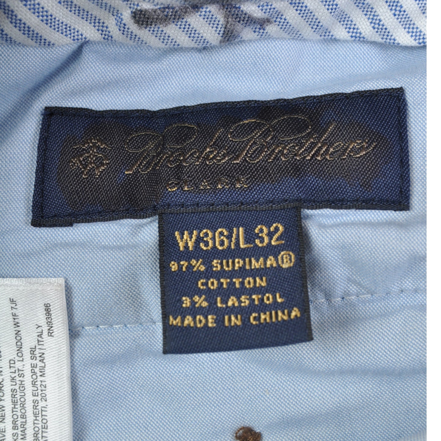 Vintage Chino Cotton Pants Navy W36 L32