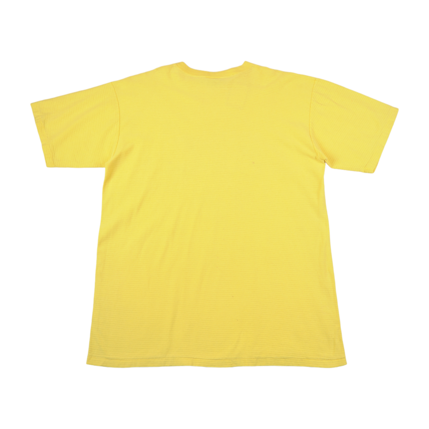 Vintage Florida Graphic Print Ribbed T-Shirt Yellow XL