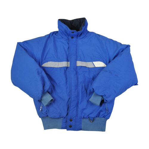 Vintage Ski Jacket Insulated Lining Blue Medium