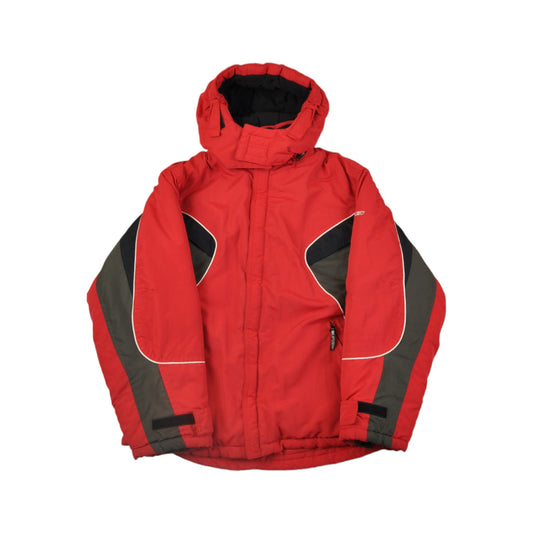 Vintage Reebok Jacket Thermal Lining Black/Red Ladies Small