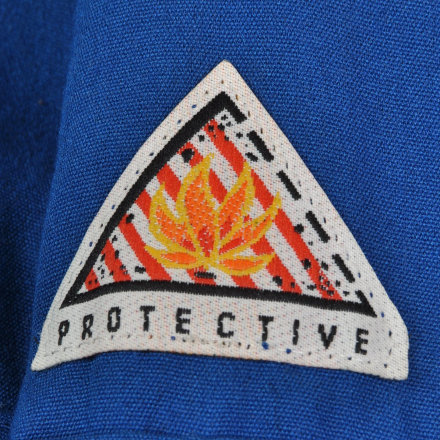 Vintage Workwear Fire Resistant Jacket Blue Medium