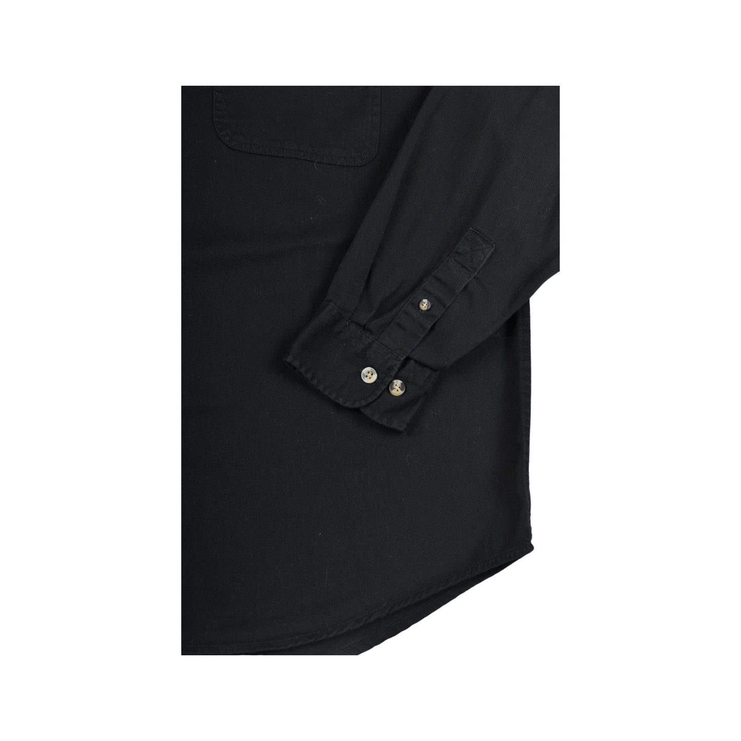 Vintage Shirt Long Sleeved Black Large