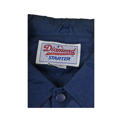 Vintage Starter Diamond Collection Indians Baseball Team Windbreaker Jacket Red/Blue XL