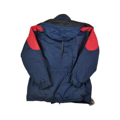 Vintage 90s Ski Jacket Retro Block Colour Navy/Red Large