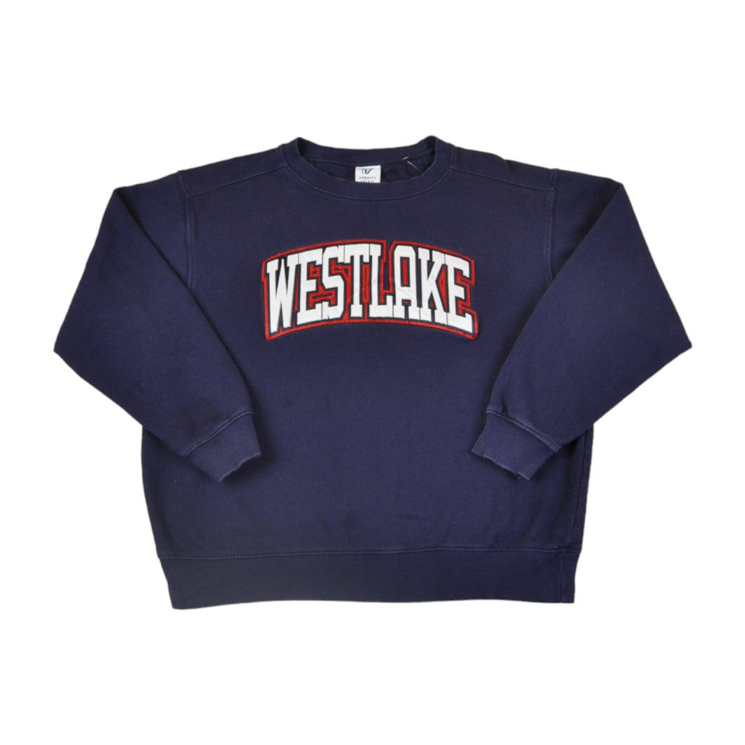 Vintage Westlake Varsity Sweatshirt Navy Ladies Medium