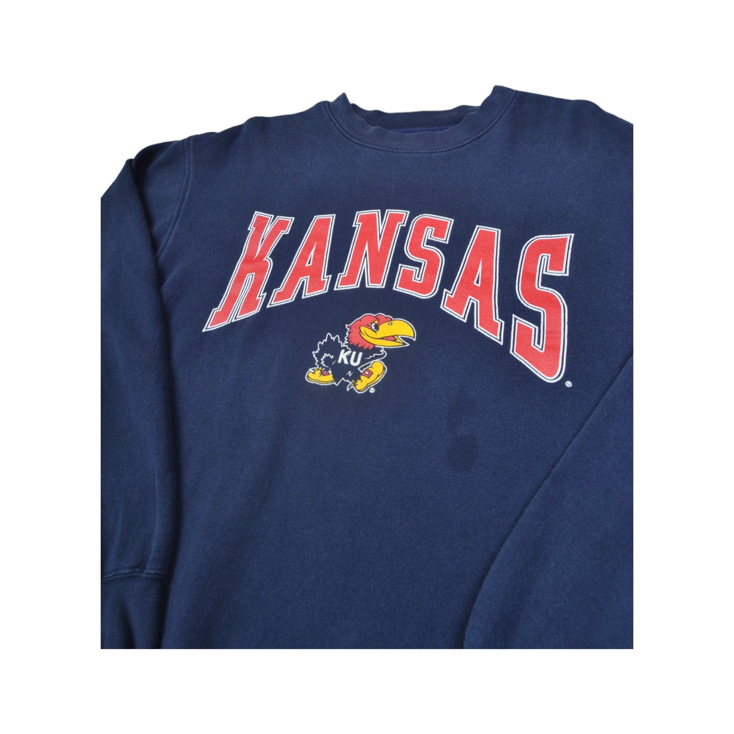 Vintage Kansas Jayhawks Sweater Navy Large