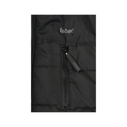 Vintage Lee Cooper Puffer Jacket Black Ladies XS