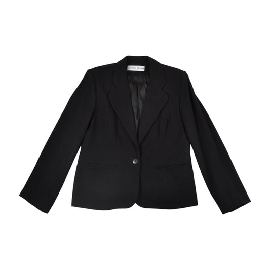 Vintage Y2K Blazer Jacket Black Ladies Medium