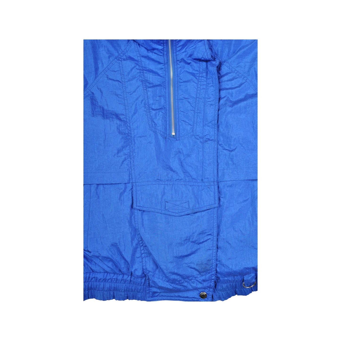 Vintage Ski 1/4 Zip Jacket 80s Style Blue Medium