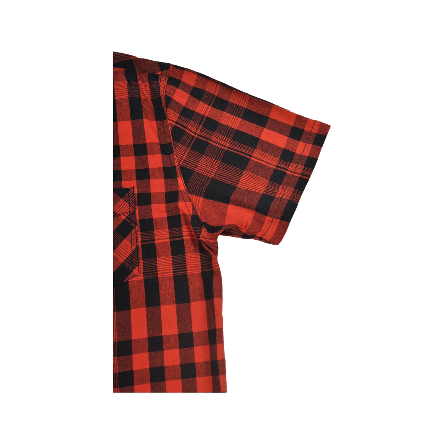 Vintage Levi's Checked Shirt Short Sleeved Red/Black Large