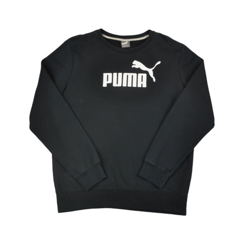 Vintage Puma Crew Neck Sweatshirt Black Small