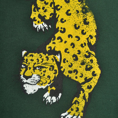 Leopard Printed Sweatshirt Dark Green