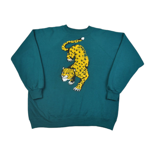 Leopard Printed Sweatshirt Green