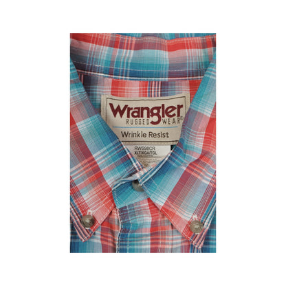 Vintage Wrangler Shirt Short Sleeved Checked XL