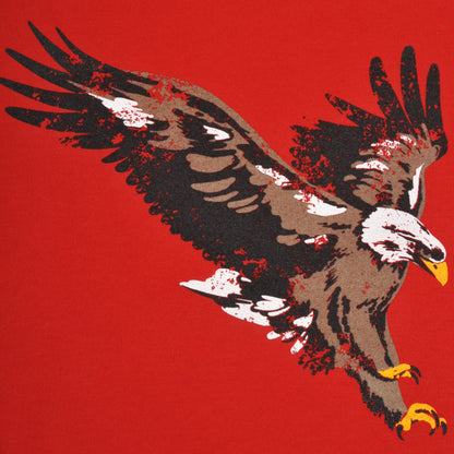 Eagle Printed Sweatshirt Red