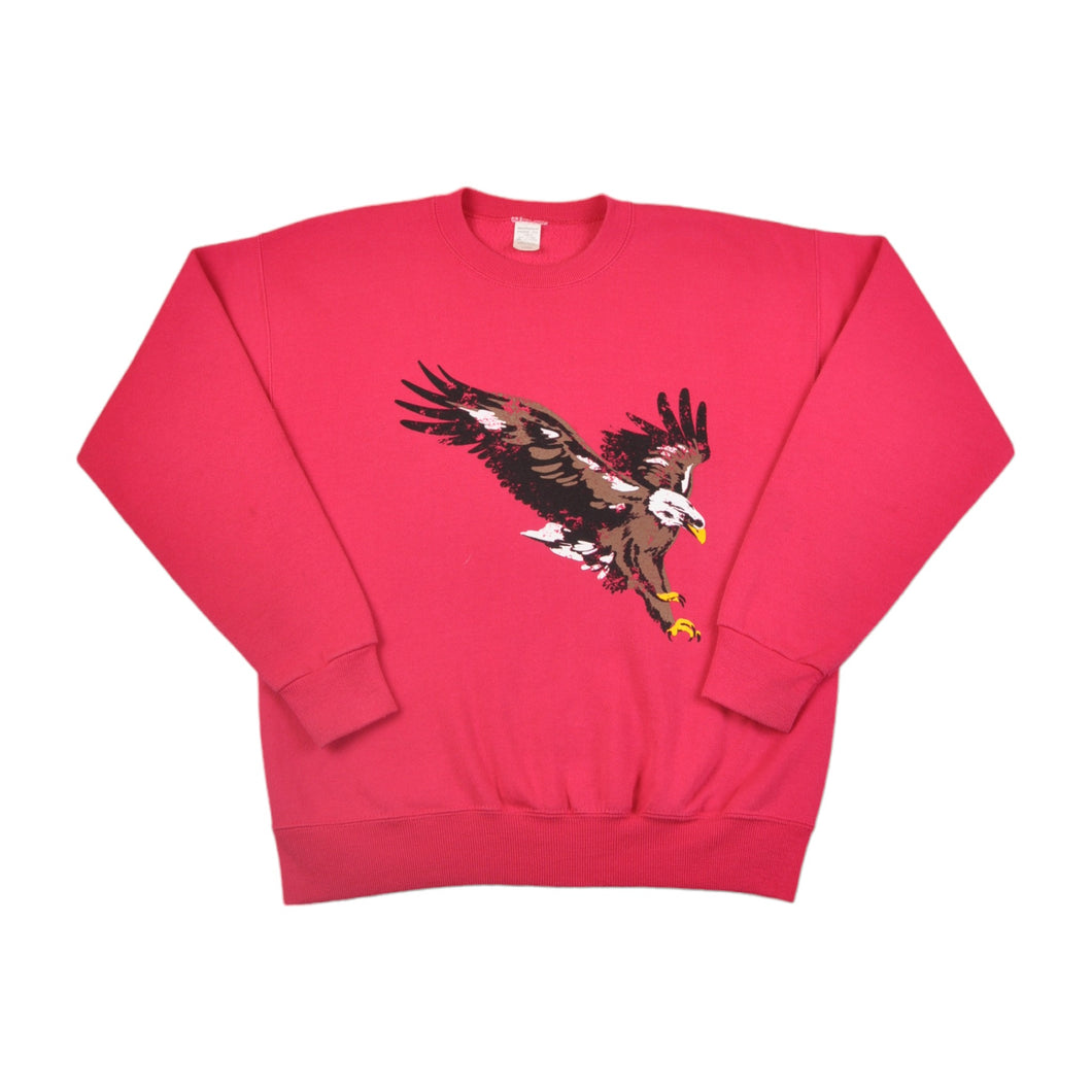 Eagle Printed Sweatshirt Pink