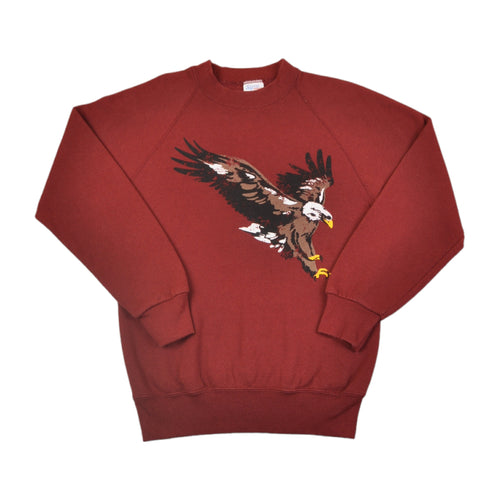Eagle Printed Sweatshirt Burgundy