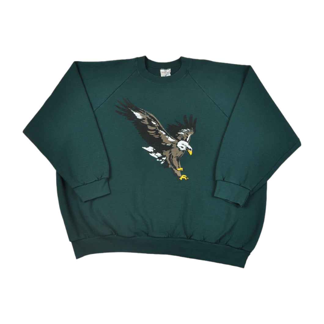 Eagle Printed Sweatshirt Green