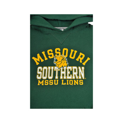 Vintage Missouri Southern Lions Hoodie Sweatshirt Green Ladies XS